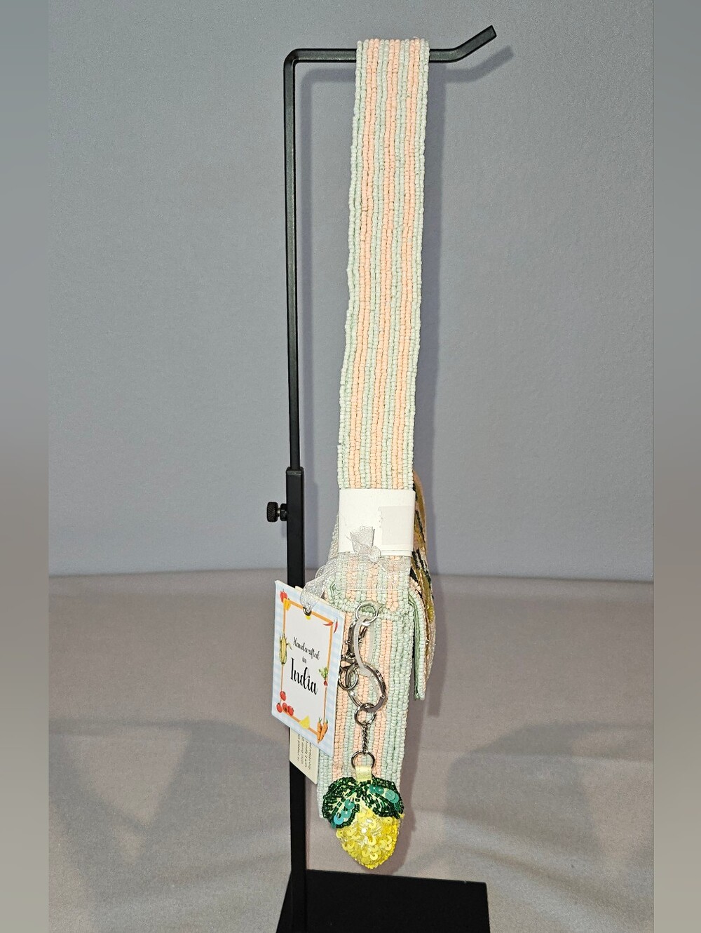 NWT Viral Beaded Lemon Shoulder Bag & Matching Lemon Charm - Cottagecore Trendy - Picture 5 of 16